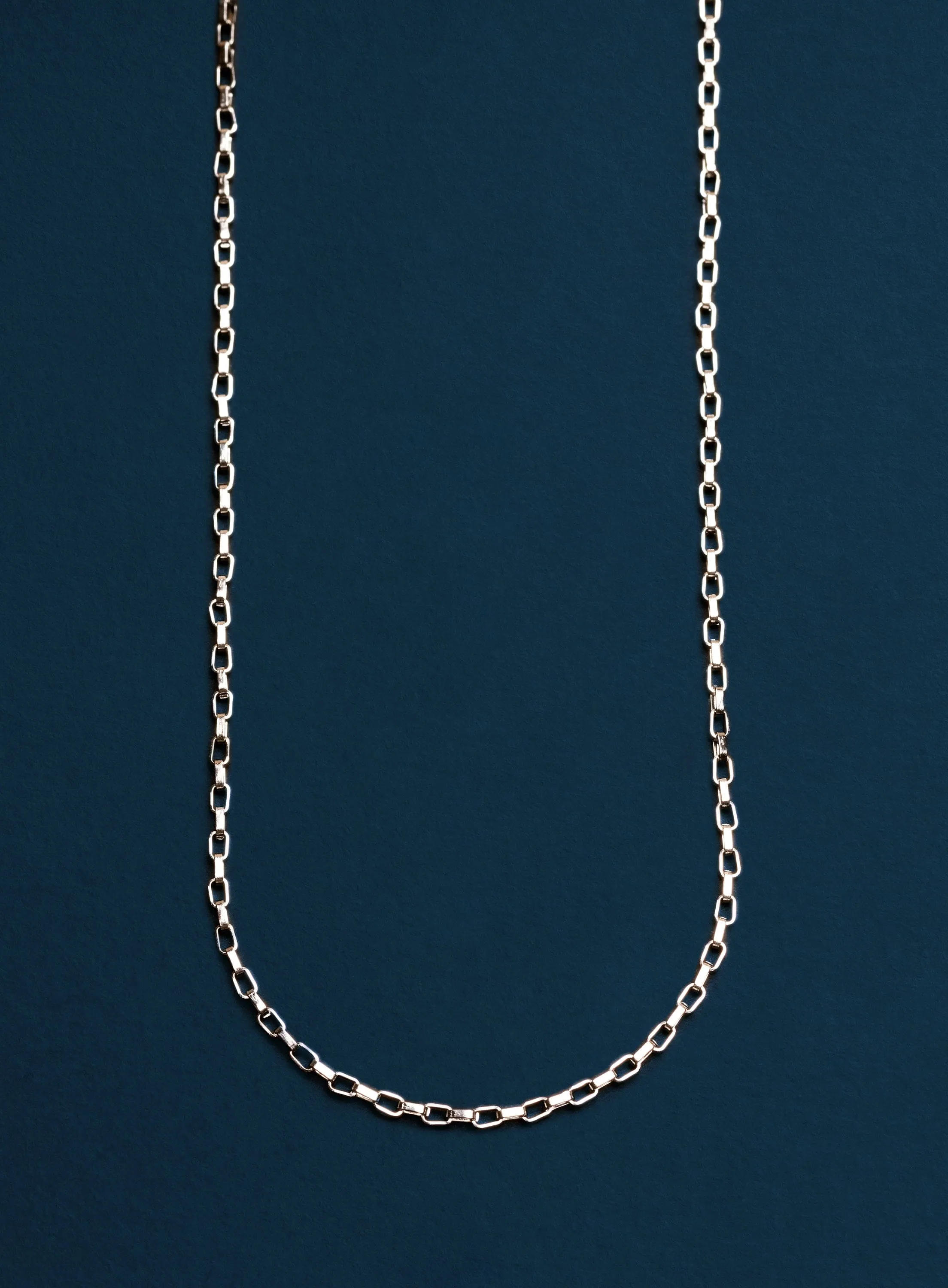 Waterproof Box Chain Necklace for Men 2mm