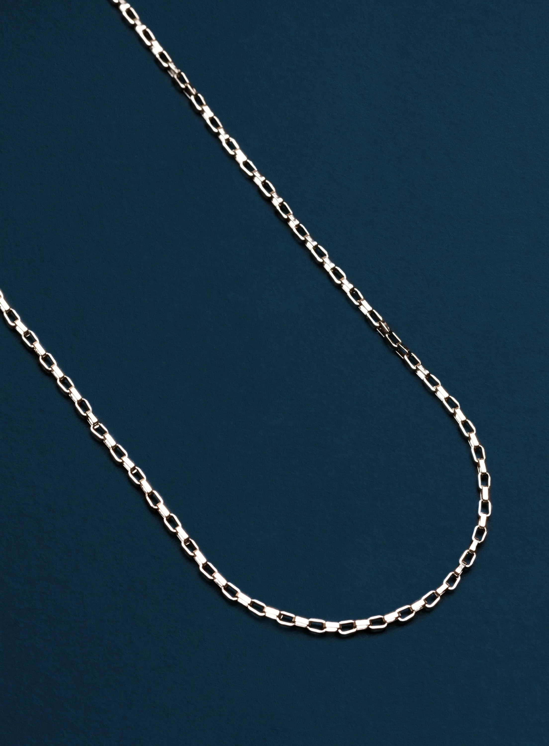 Waterproof Box Chain Necklace for Men 2mm