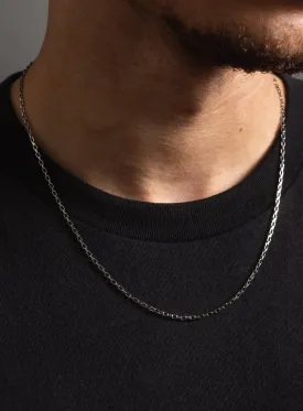 Waterproof Box Chain Necklace for Men 2mm