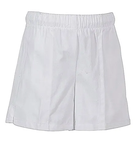 White Draw Cord Shorts