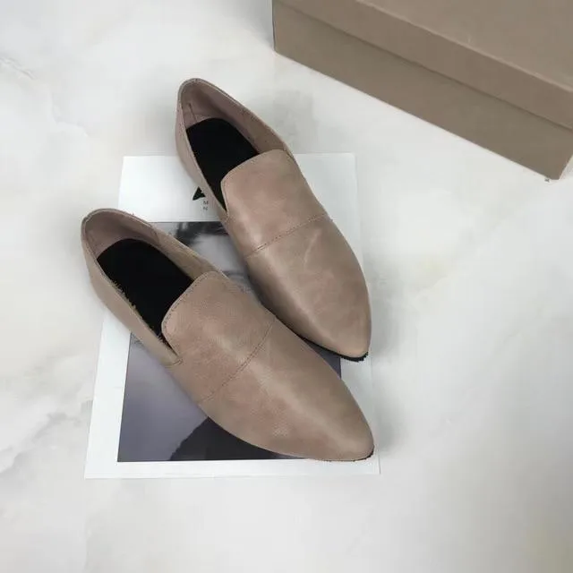 Women Genuine Leather Shoes Comfortable soft Cowhide Pregnant mother