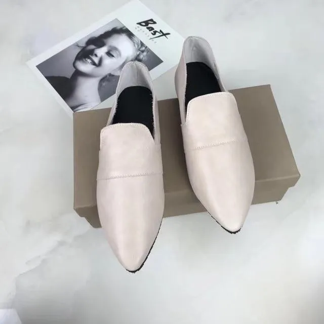Women Genuine Leather Shoes Comfortable soft Cowhide Pregnant mother