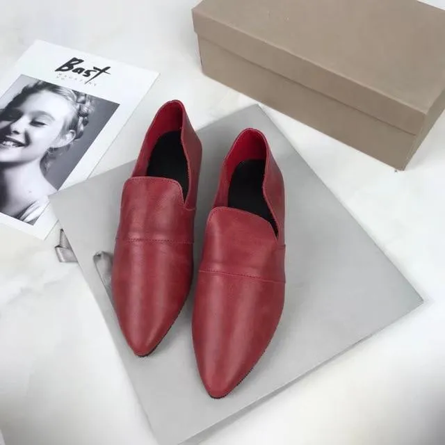 Women Genuine Leather Shoes Comfortable soft Cowhide Pregnant mother