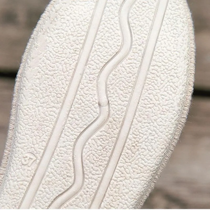 Women's Flats Shoe Embroidery Fisherman Female