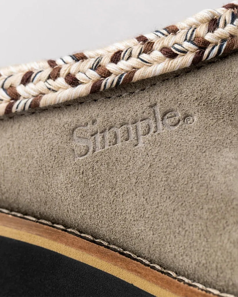 Womens Original Suede Clog in Taupe
