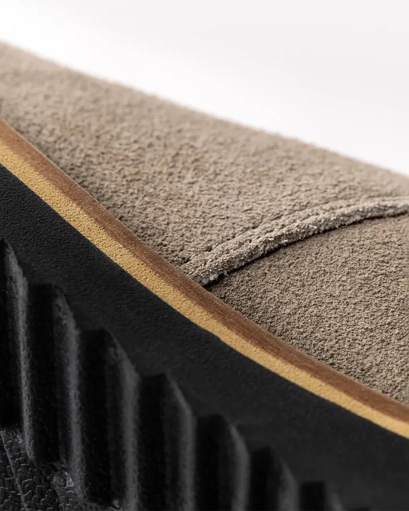 Womens Original Suede Clog in Taupe