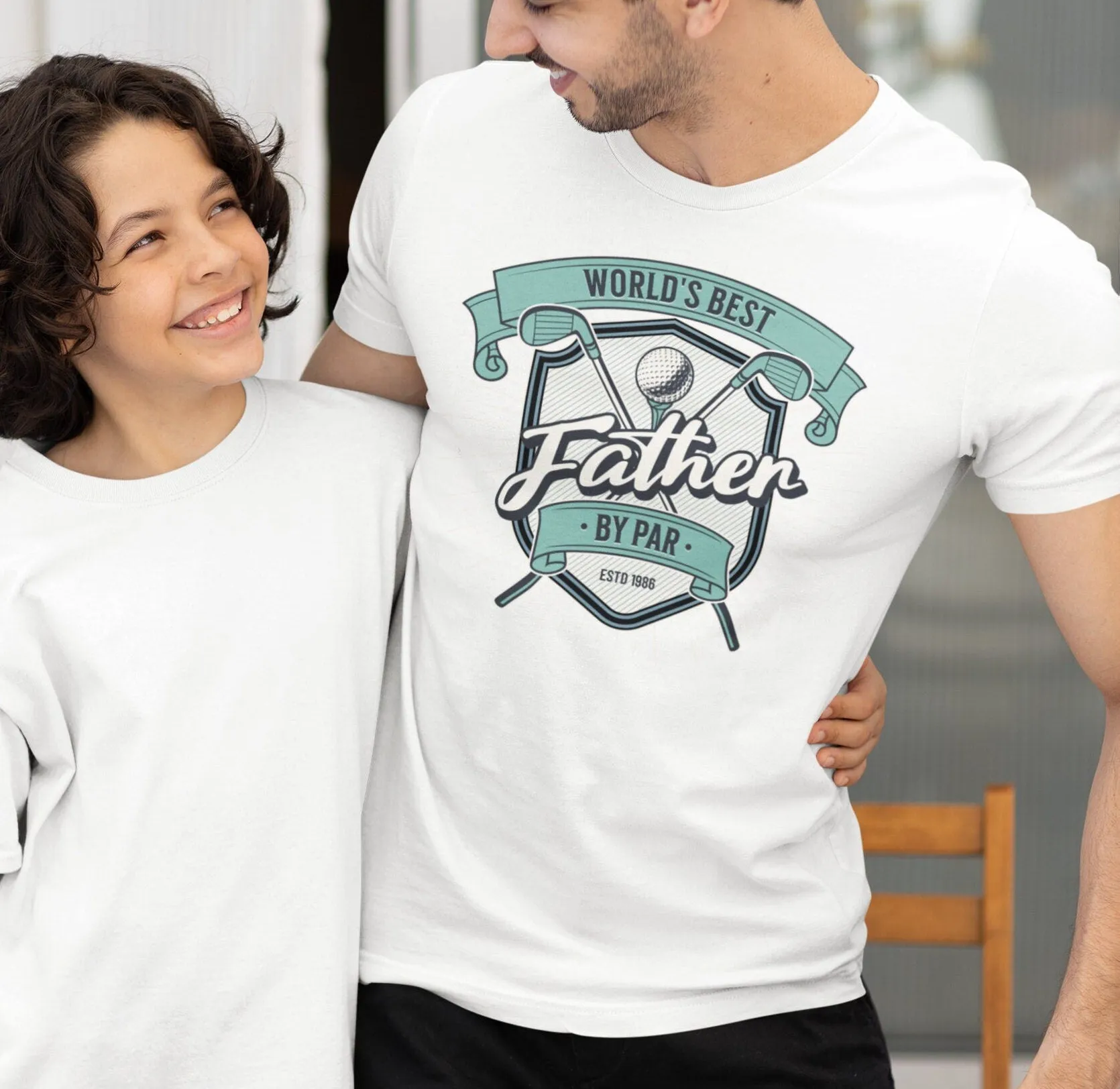 World's Best Father By Par T-Shirt, Golf Dad Shirt, Father's Day Gift, Golf Lover T-Shirt, Dad Gift, Personalized Date Sweatshirt